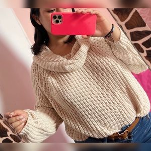 CREAM SWEATER MOON & MADISON